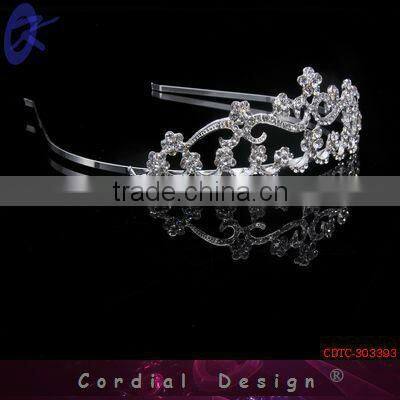 2013 New Products Bridals Rhinestone Tiara For Fashion Wedding Clothing