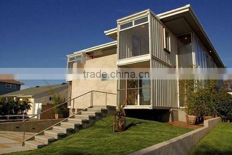 Manufacture supply modern prefabricated villa/steel structure villa