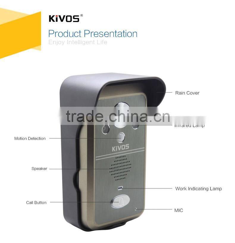 2.4g Wireless home security video door phone handset villa kit