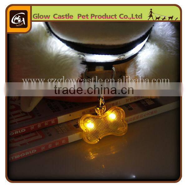 Safty LED Flash Pet Pendant With Note At Back