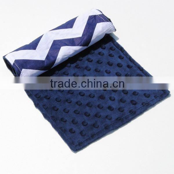 2016 Super Soft Royal Blue Organic Cotton Bandana with White Blue Chevron