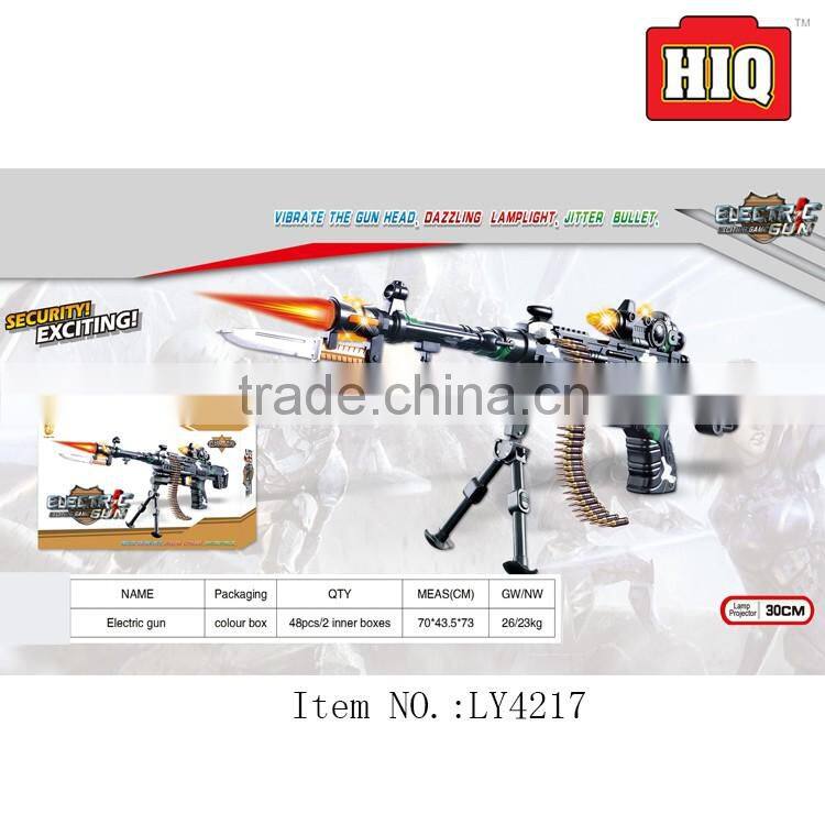 special funny electronic gun plastic toy gun projector toy with light and sound