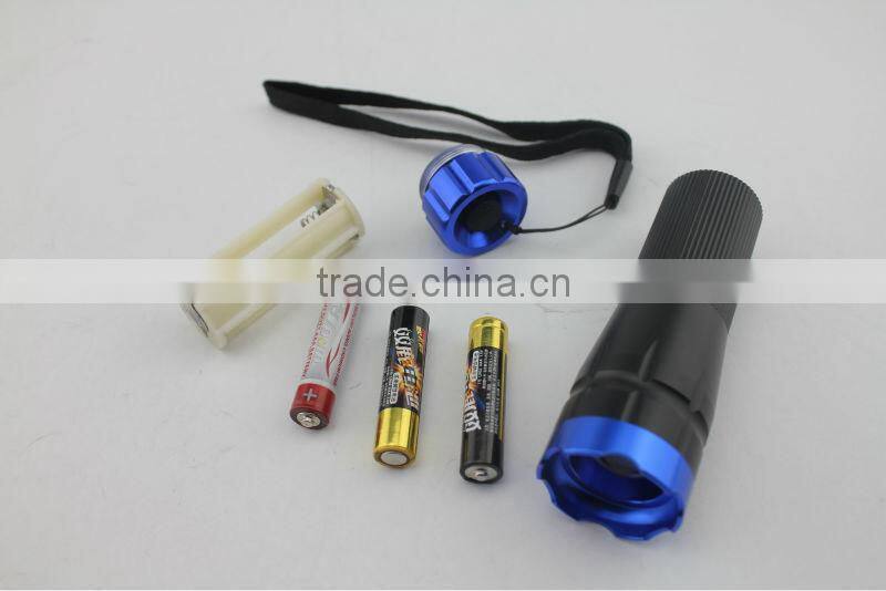 Emergency Q3 zoom adjustable led flashlight