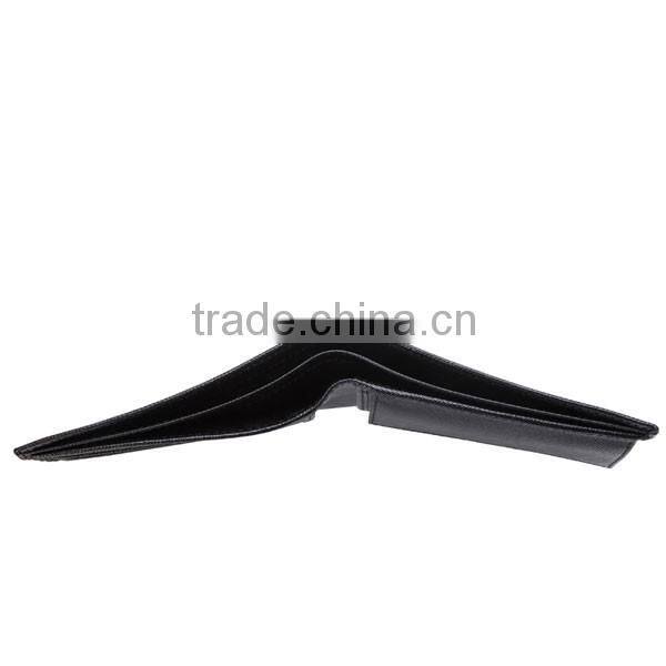 Whosale High Quality New Fashion Black Genuine Leather Wallet For Men