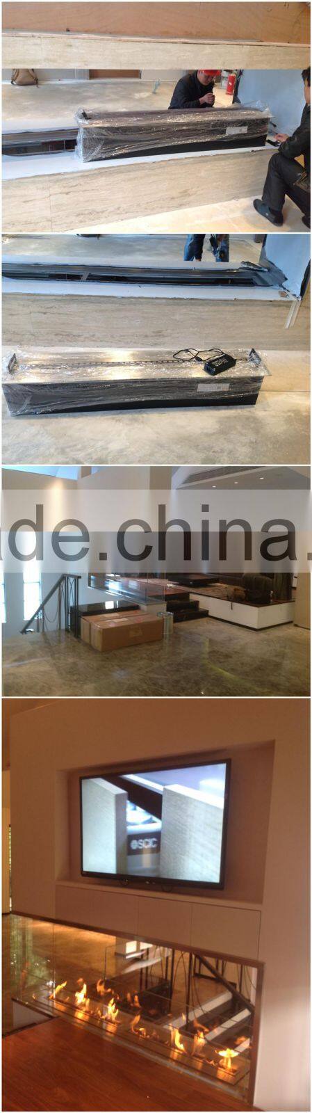 China 1200X250X235mm intelligent bioethanol stainless steel fireplace