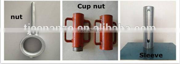 Galvanized prop nut/scaffolding prop accessories sleeve and nut