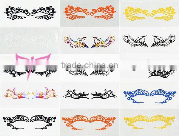 Amazing eye mask sticker in body art