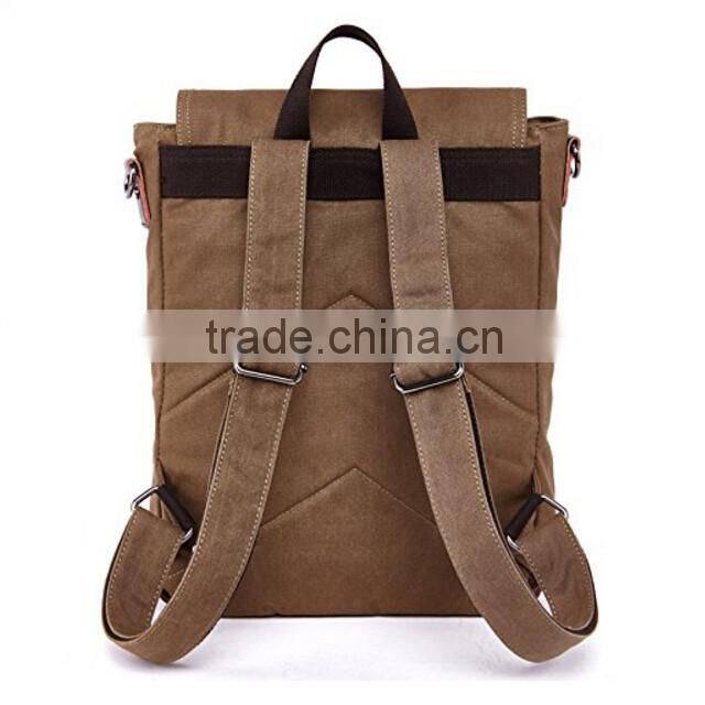 Vintage Canvas Backpack School Bag