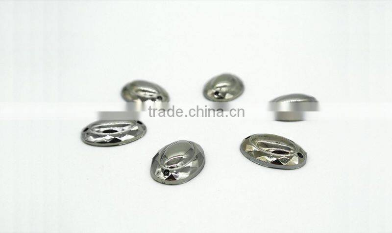 Kb15 oval nest 13*18 18*25mm flat back sew on acrylic rhinestones fashion decoration, craft making, garment bags accessories