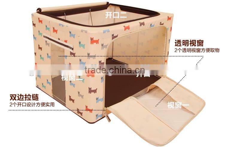 Eco friendly storage box;good quality custom printed foldable Oxford storage Box and Bin