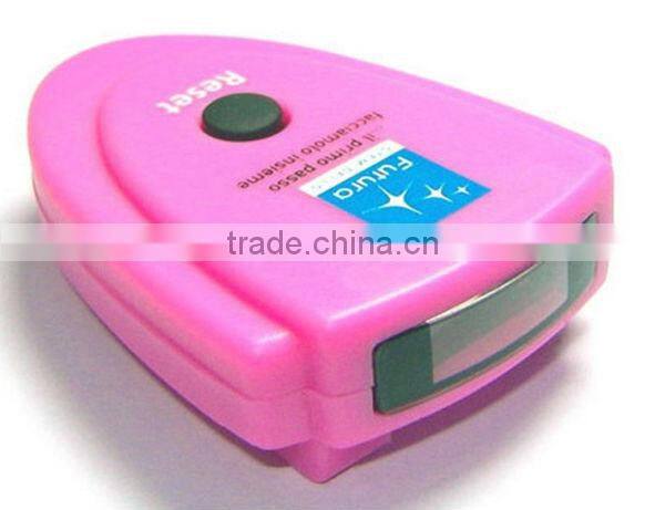 Digital Single function pedometer with clip for fitness,body building , promotional pedometer