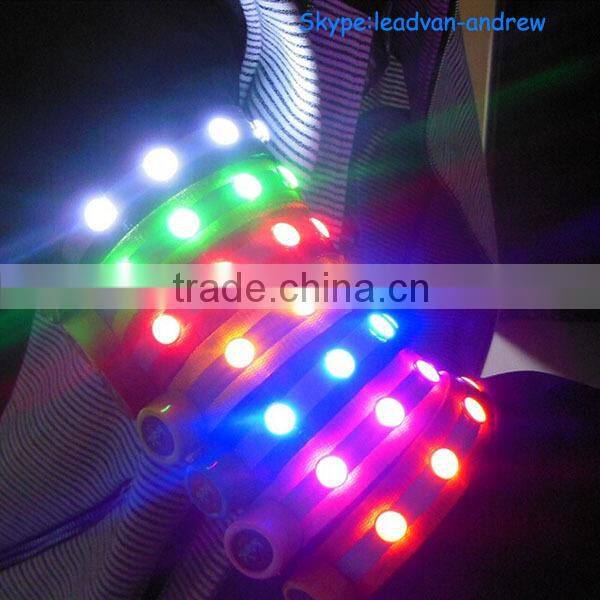 LED Flash Blinking Color Changing Party Jewel LED Bracelet Bangle