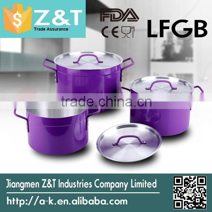 Colorful New item hot sale satin cooking pots for sale camping pot set cooking sets