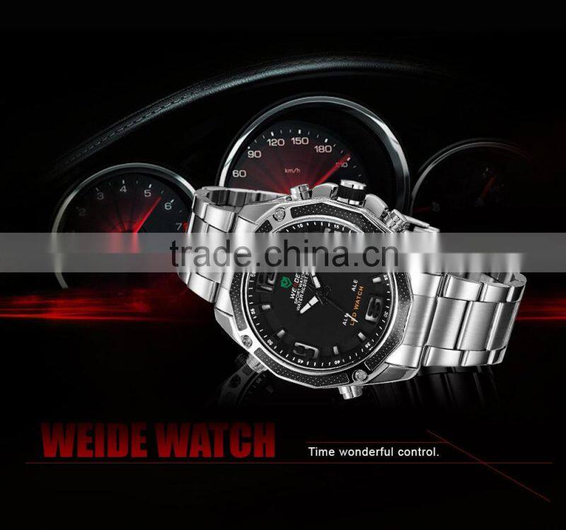 2014 WEIDE Men Watch JAPAN Miyota Quartz Watch ,touch screen hand watch ,red dial watches Luxury Brand Casual Watches WH2306-1