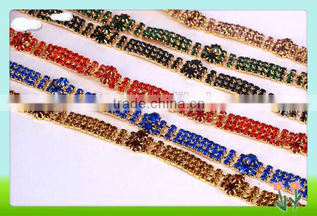Cheerfeel Wholesale and custom rhinestone chains for shoes decoration