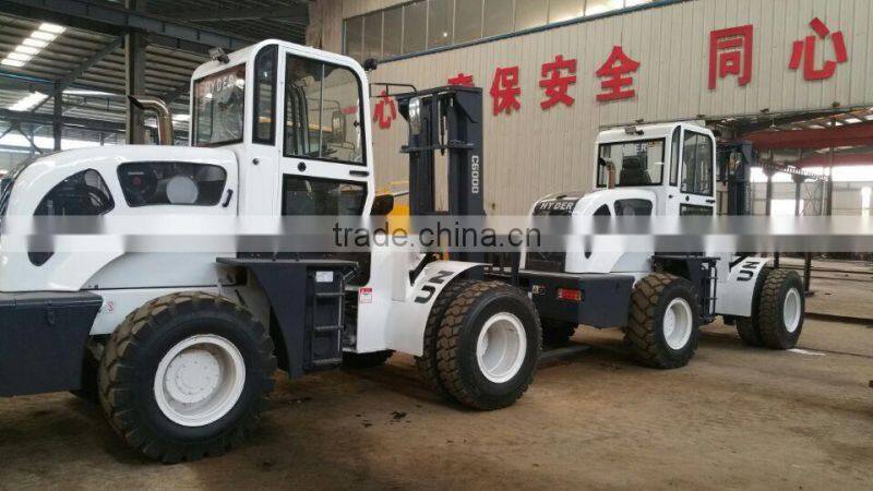 New Terrian Forklift SZM C6000 with 6000kg rated capacity with hydraulic transmission