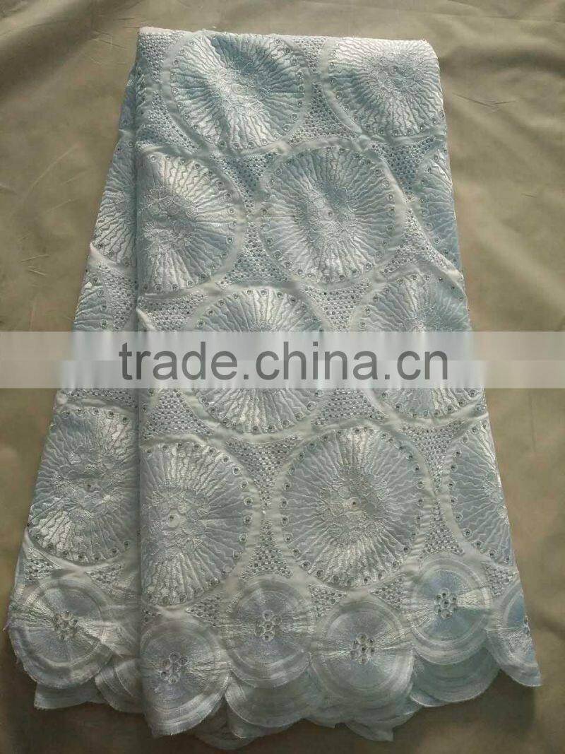 various custom cotton embroidery african swiss lace voile lace