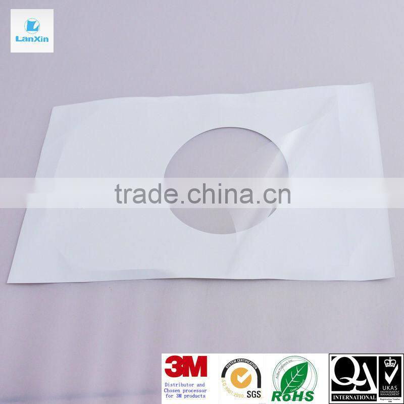 Stamping opaque adhesive film sticker
