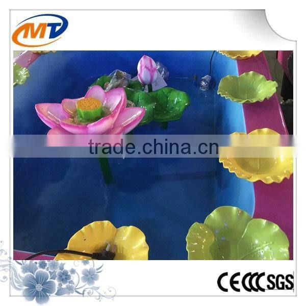 Indoor Lotus Pond kids magnetic fishing game machine for 14 kids together