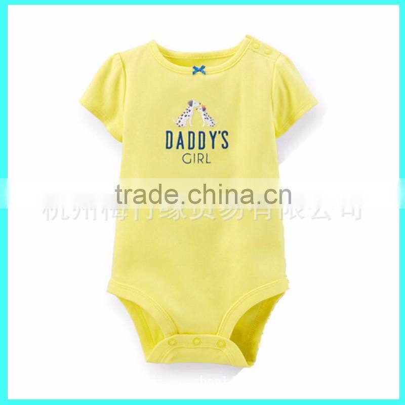 China Comfortable wholesale New born cheaper 100% cotton organic baby romper