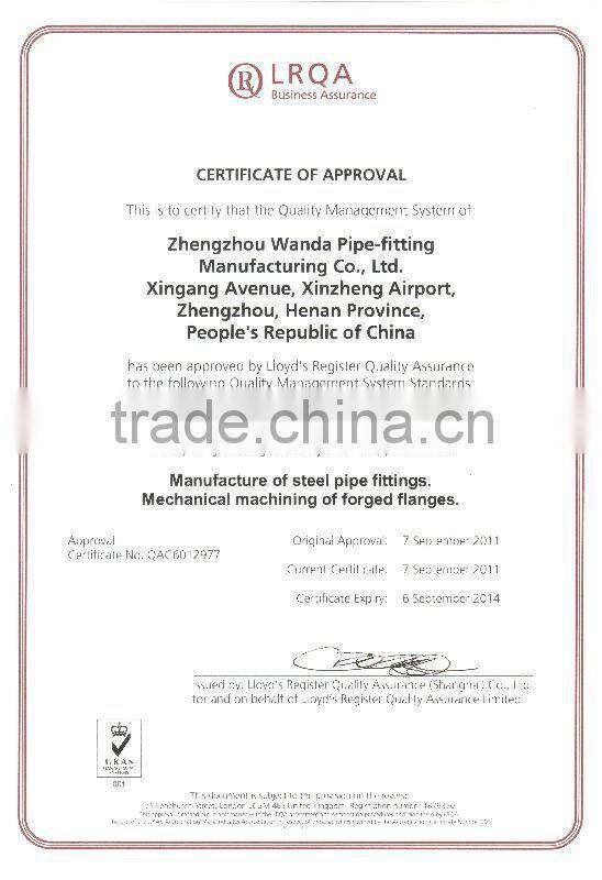 Straight Tee A234 WPB for Ship making plant