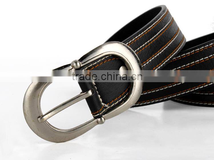 Belt Factory Price Sewing Man Belt PU Leather With Pin Buckle