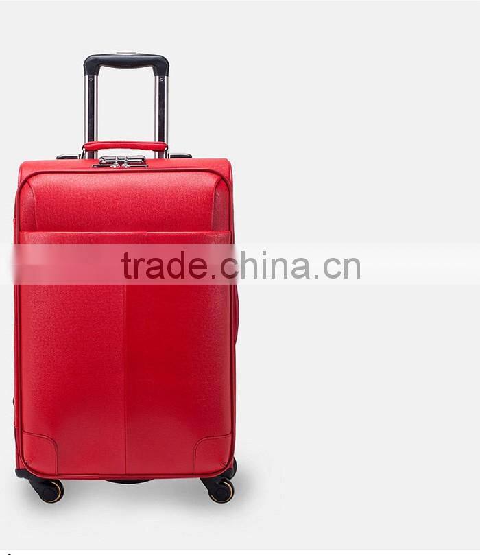 two pcs fashion design PU suitcase sets young girls and boys travelling luggage bag