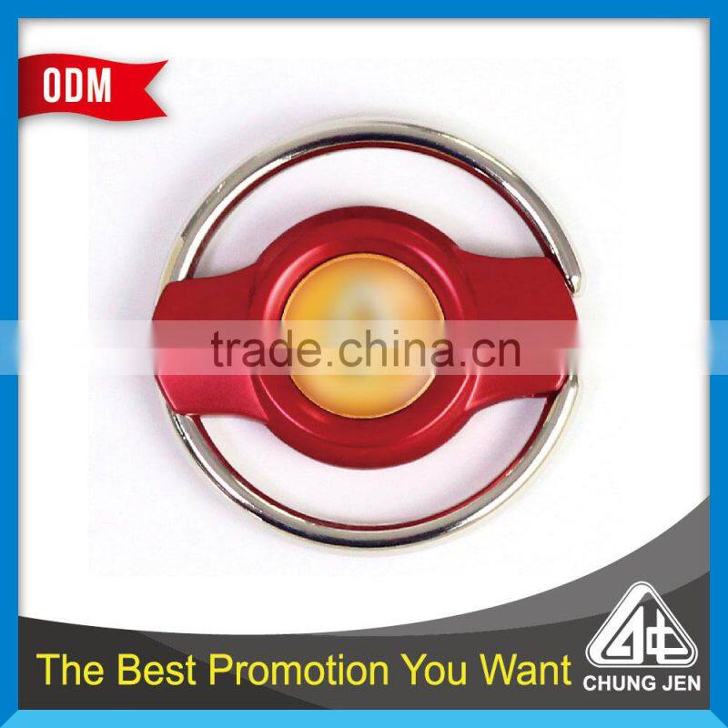 Low MOQ own design lightweight metal key chain rings with logo branding