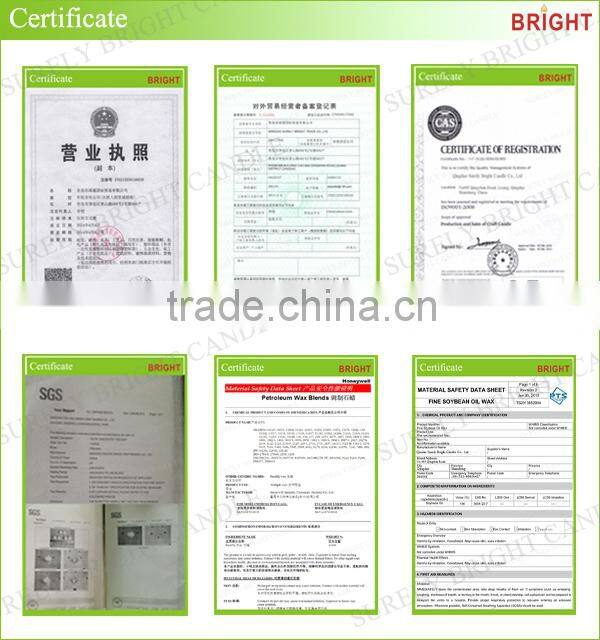 hot sale square glass jar candles scented