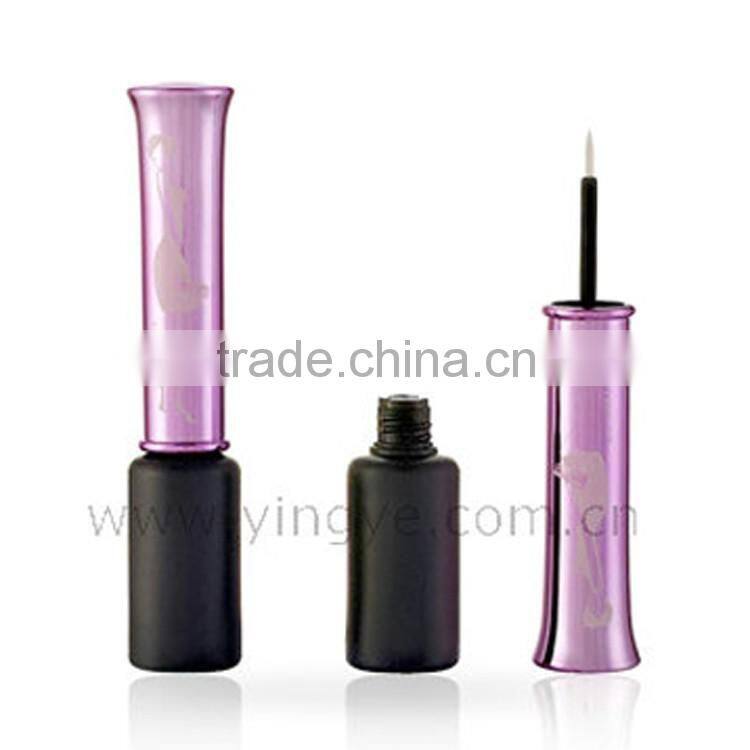 Black and pink fancy liquid eyeliner cosmetic bottle