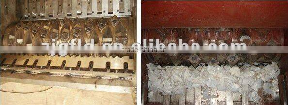 Waste plastic shredder/shredding machine