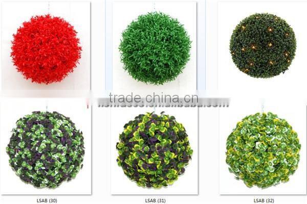 Giant artificial iron frame plastic topiary balls
