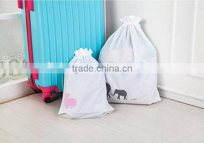 Promotional Logo Printed Cheap Polyester Drawstring Bag,waterproof packaging bags