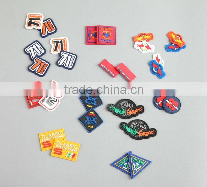 High Quality Customized PVC Rubber Silicone Label Patch For Bag
