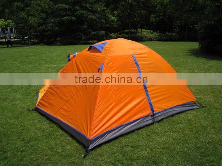 OEM Two People Double Layer Aluminium Pole Tent Outdoor Tent Camping Tour Tent UD16031