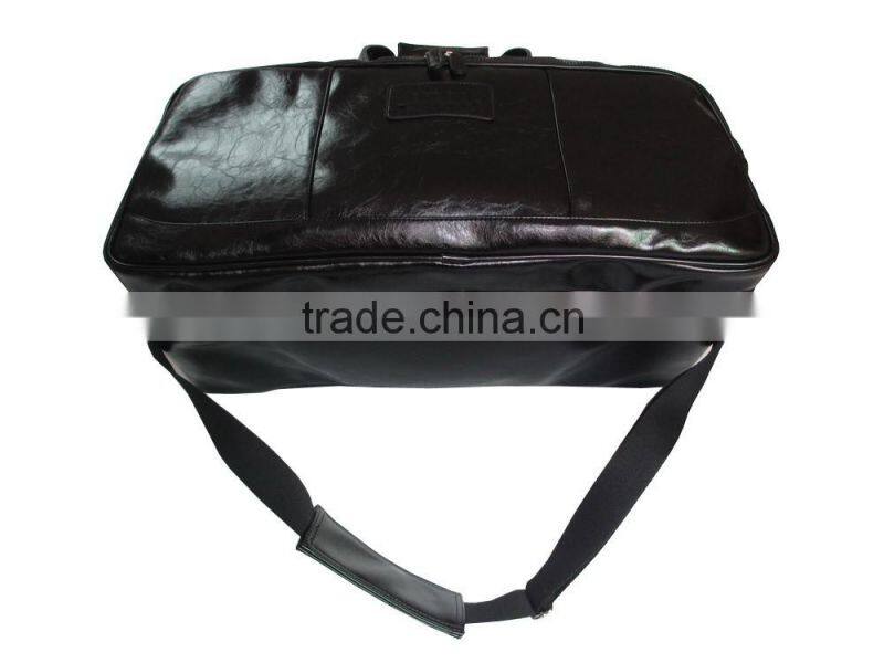 2016 new good quality fashion custom pu pvc Leather canvas tote bag for unisex
