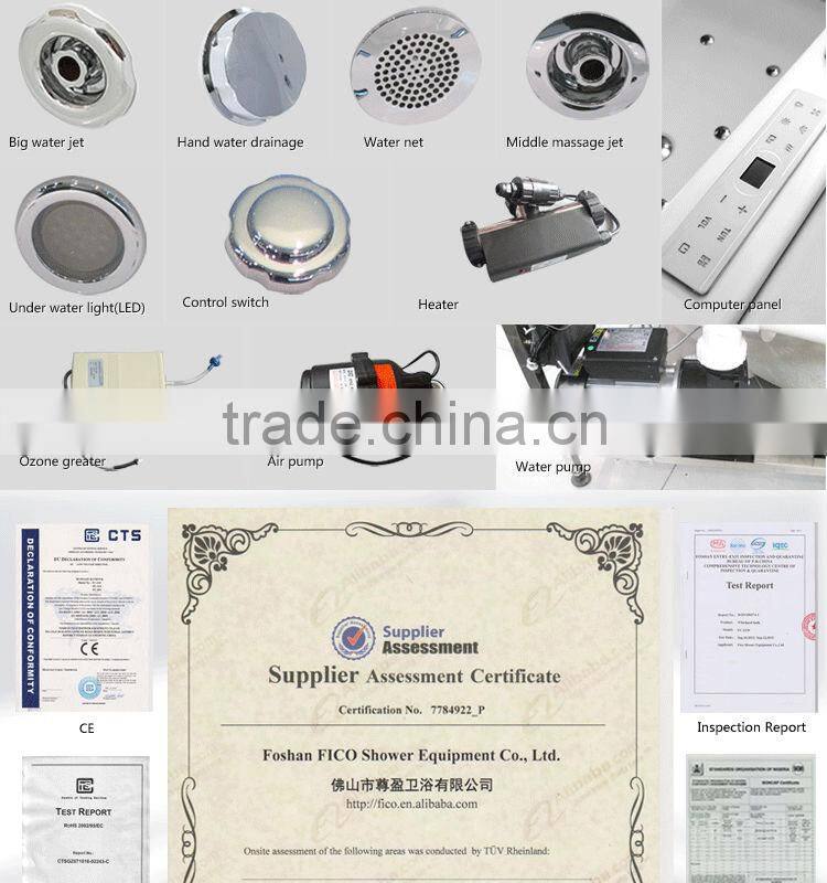 Fico new arrival FC-215, best selling whirlpool bathtub