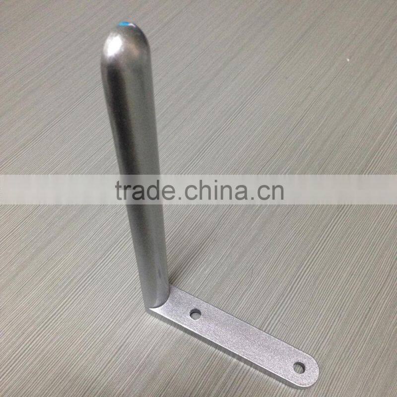 New design flash sliver finished Aluminum angle bracket for office desk parts