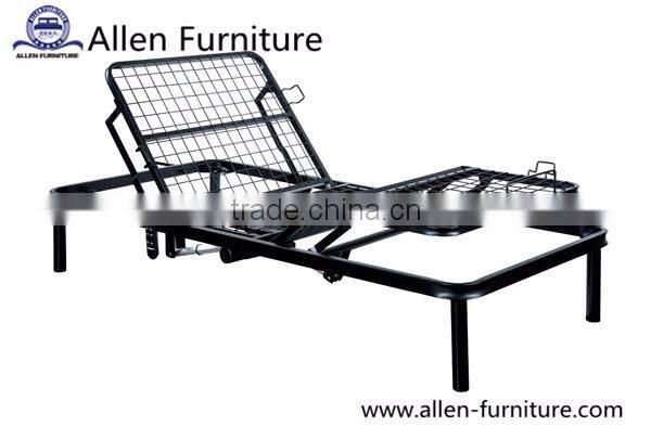 2016 New Arrivial Bifold Metal Mesh Adjustable Electric Bed Frame with Head and Leg Elevation