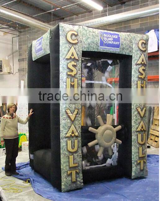 white inflatable cash machine
