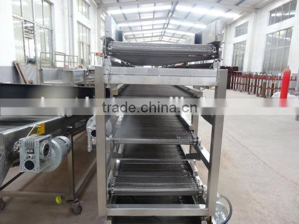 Multilayers stainless steel mesh belt conveyor