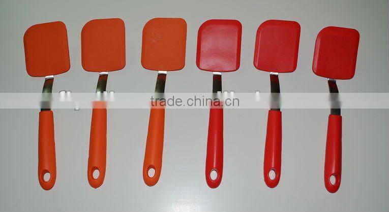 Names of Kitchen Cooking Utensils Silicone Turner With Stainless Steel Material