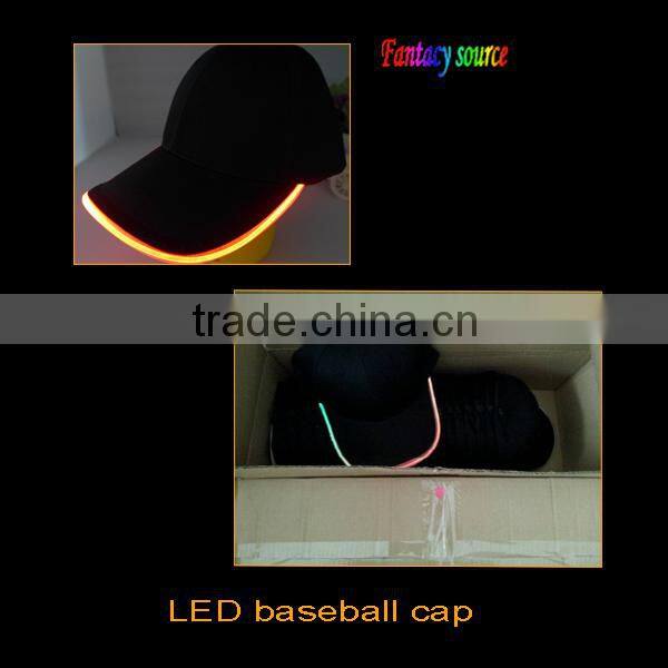 Promotinal Sports Led Baseball Cap/Led Flashing Baseball Cap/Led Light Baseball Cap For Party