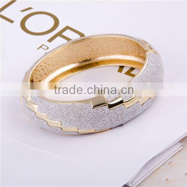 Sequins Print Gold Bangles Dubai Cuff Bangle