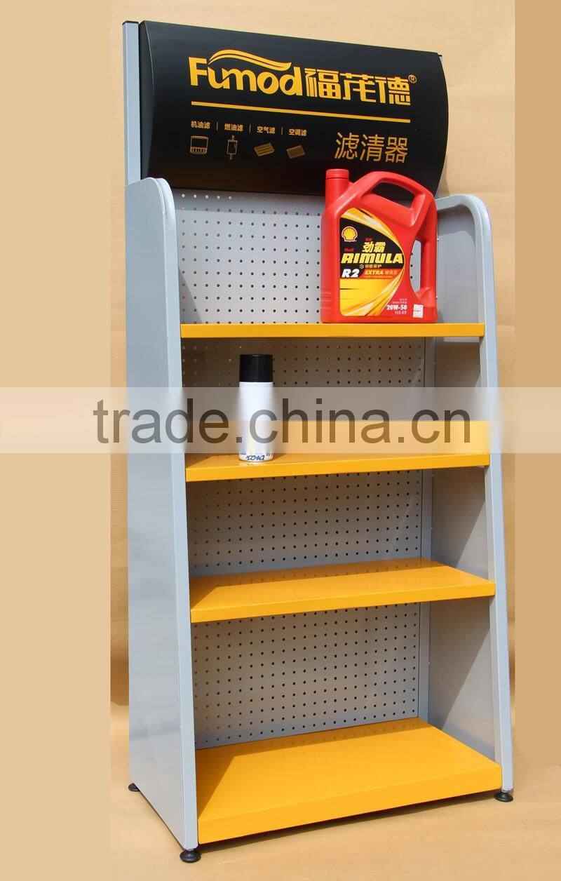 specialty store 4 tiers retail floor metal display stand for ceramic tile stone epoxy glue