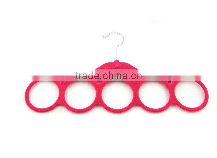 Velvet Hanging Accessory Organizer ,Scarf Tie Hanger Rack