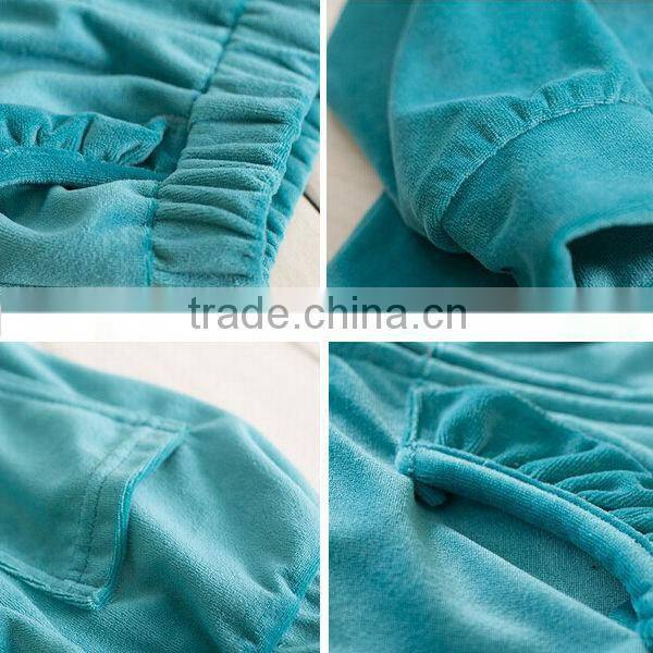 Hot selling manufacturers velvet kids ready made garment