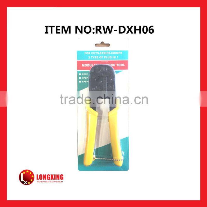 Factory Supply Network Cable Crimp Tool For crimping modular plug set ,RJ11/RJ12/RJ45 Cable Crimping Tools