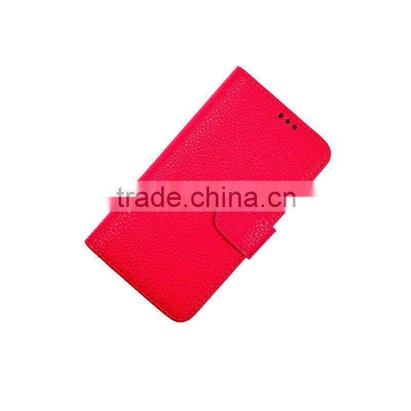 High quality litchi pattern pu leather case for Samsung galaxy note edge