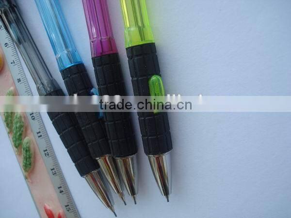 custom high quality automatic pencil mechanical pencil with rubber grip